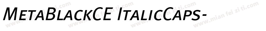 MetaBlackCE ItalicCaps字体转换